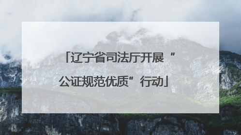 辽宁省司法厅开展“公证规范优质”行动