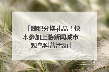赚积分换礼品！快来参加上游新闻城市观鸟科普活动