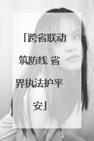 跨省联动筑防线 省界执法护平安