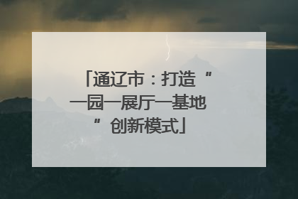 通辽市：打造“一园一展厅一基地”创新模式