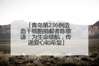 青岛第236例造血干细胞捐献者陈敬谦：为生命续航，传递爱心和希望
