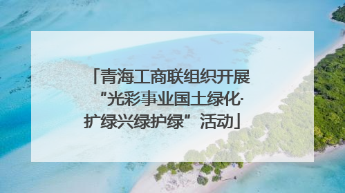 青海工商联组织开展“光彩事业国土绿化·扩绿兴绿护绿”活动