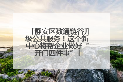 静安区数通链谷升级公共服务！这个新中心将帮企业做好“开门四件事”
