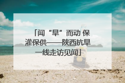 闻“旱”而动 保灌保供——陕西抗旱一线走访见闻