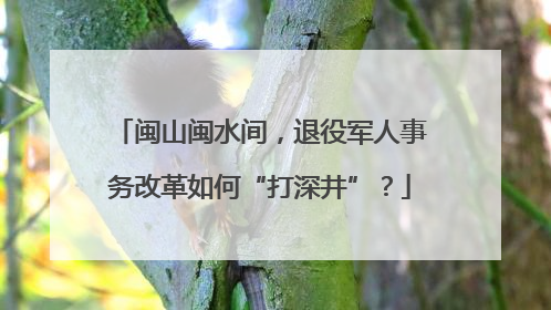 闽山闽水间，退役军人事务改革如何“打深井”？