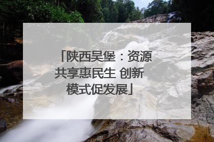 陕西吴堡：资源共享惠民生 创新模式促发展