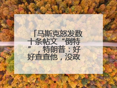 马斯克怒发数十条帖文“倒特”，特朗普：好好查查他，没政府补贴他“早回南非老家”了