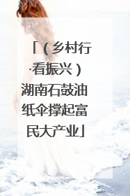 （乡村行·看振兴）湖南石鼓油纸伞撑起富民大产业