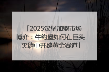 2025汉堡加盟市场博弈：牛约堡如何在巨头夹缝中开辟黄金赛道