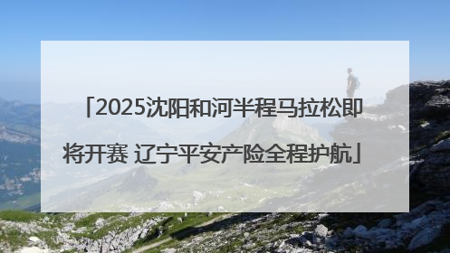 2025沈阳和河半程马拉松即将开赛 辽宁平安产险全程护航